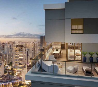 Perspectiva ilustrada living duplex